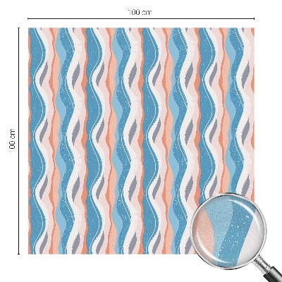 Glas in lood raamfolie Golvend ritme