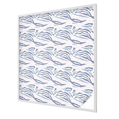 Melkglas folie met glas in lood effect Zebrapatroon