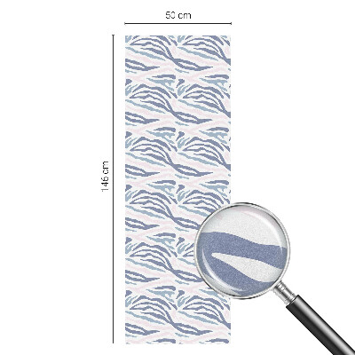 Melkglas folie met glas in lood effect Zebrapatroon