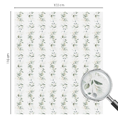 Zelfklevende raamfolie glas in lood Plantencharme