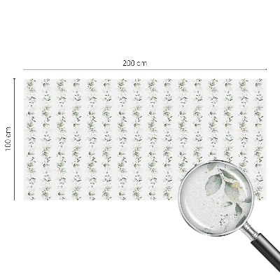 Zelfklevende raamfolie glas in lood Plantencharme