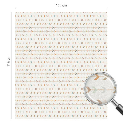 Glas in lood folie voor raam Pijlpatroon