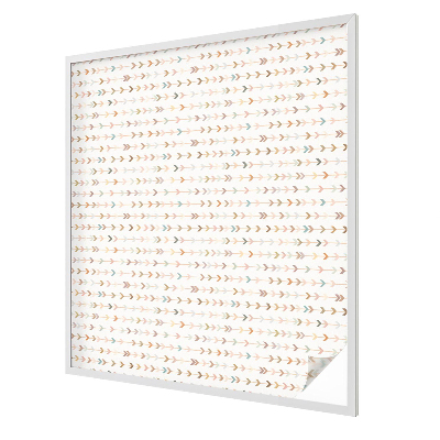 Glas in lood folie voor raam Pijlpatroon