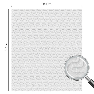 Melkglas folie met glas in lood effect Minimalistisch ontwerp