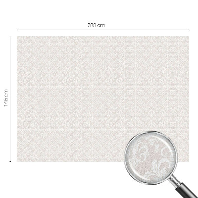 Melkglas folie met glas in lood effect Plantenornament