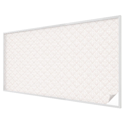 Melkglas folie met glas in lood effect Plantenornament