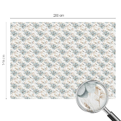 Zelfklevende raamfolie glas in lood Bloemen elegantie