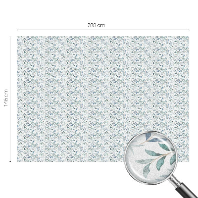 Melkglas folie met glas in lood effect Idyllische bladeren