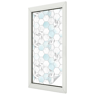 Privacy folie raam Bladtegels