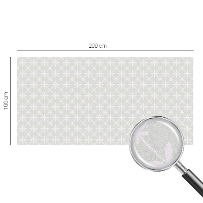 Zelfklevende raamfolie glas in lood Bloemensymmetrie