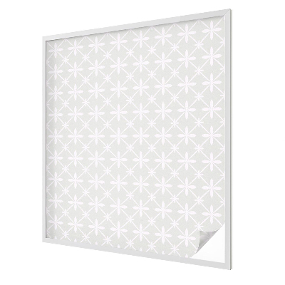 Zelfklevende raamfolie glas in lood Bloemensymmetrie