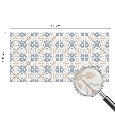 Zelfklevende raamfolie glas in lood Bloemenschoonheid