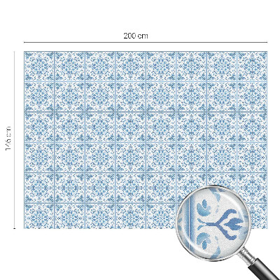 Glas in lood raamfolie Bloemenornamenten