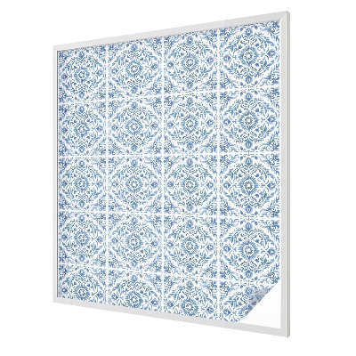 Glas in lood folie voor raam Bloemenornament