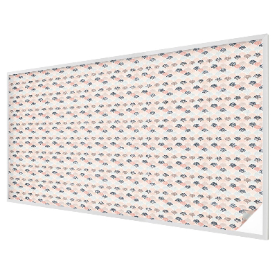 Melkglas folie met glas in lood effect Waaierpatroon