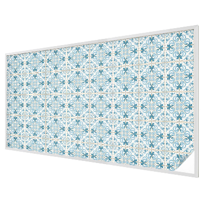 Zelfklevende raamfolie glas in lood Bloementegels