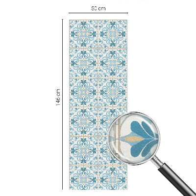 Zelfklevende raamfolie glas in lood Bloementegels