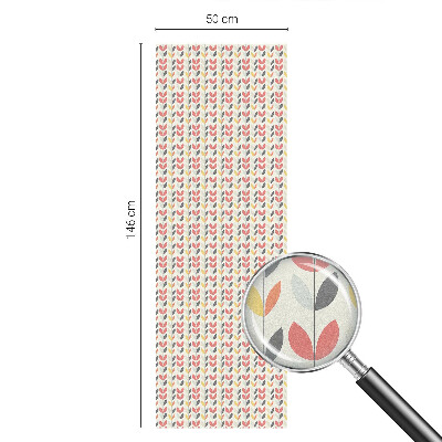 Glas in lood raamfolie Retro bladeren