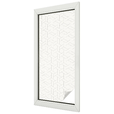 Glas in lood folie voor raam Geometrische vlecht