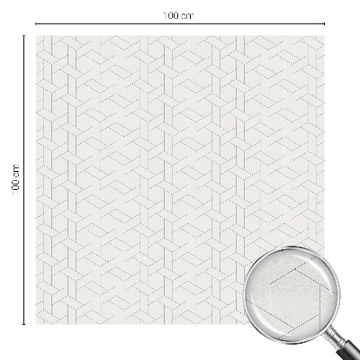 Glas in lood folie voor raam Geometrische vlecht