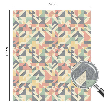 Zelfklevende raamfolie glas in lood De energie van geometrie