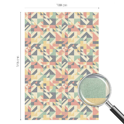 Zelfklevende raamfolie glas in lood De energie van geometrie