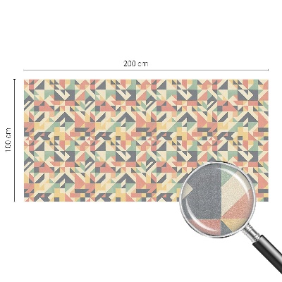 Zelfklevende raamfolie glas in lood De energie van geometrie