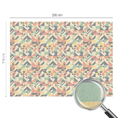 Zelfklevende raamfolie glas in lood De energie van geometrie