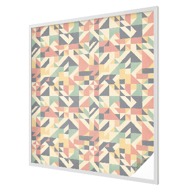 Zelfklevende raamfolie glas in lood De energie van geometrie