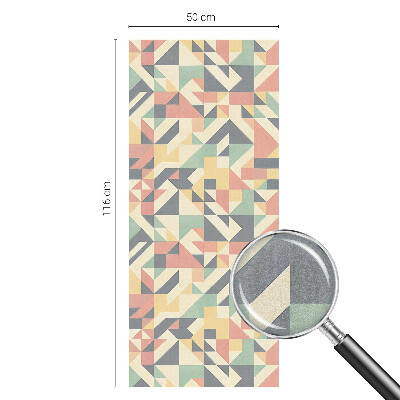 Zelfklevende raamfolie glas in lood De energie van geometrie