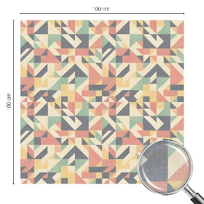 Zelfklevende raamfolie glas in lood De energie van geometrie