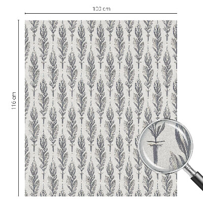 Glas in lood raamfolie Elegante veren