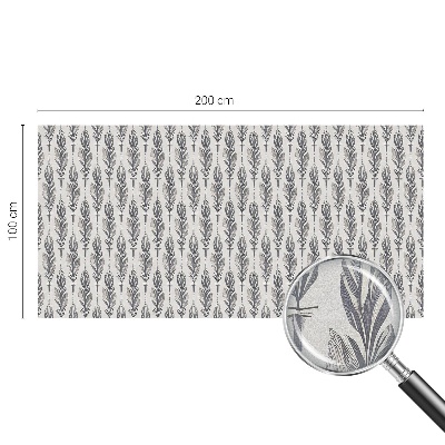 Glas in lood raamfolie Elegante veren