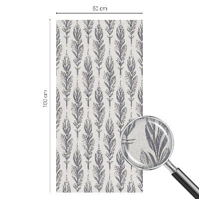 Glas in lood raamfolie Elegante veren