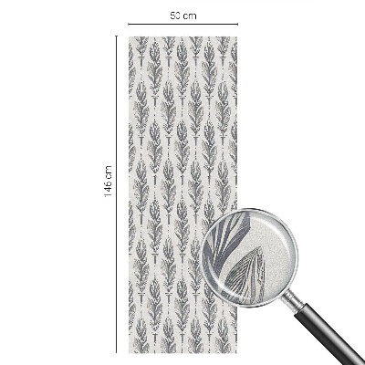 Glas in lood raamfolie Elegante veren