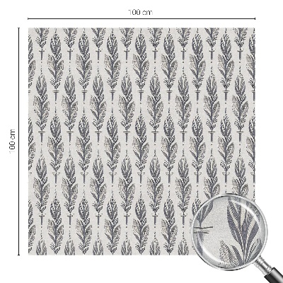 Glas in lood raamfolie Elegante veren