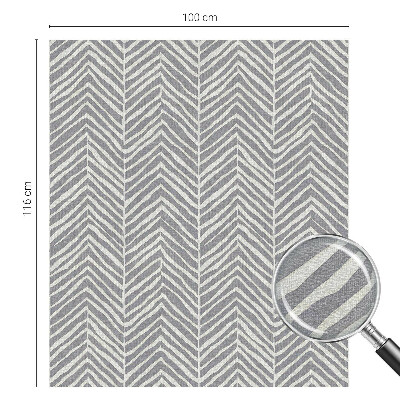 Melkglas folie met glas in lood effect Zigzagpatroon