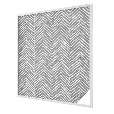 Melkglas folie met glas in lood effect Zigzagpatroon