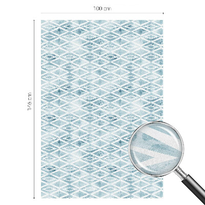 Glas in lood raamfolie Blauwe ruiten