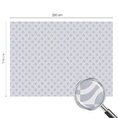 Glas in lood folie voor raam Paarse symmetrie