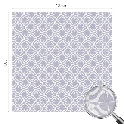 Glas in lood folie voor raam Paarse symmetrie