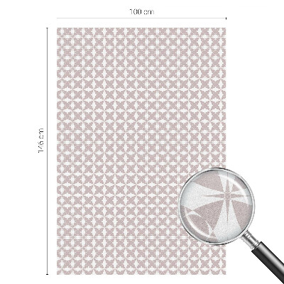 Melkglas folie met glas in lood effect Geometrie van harmonie