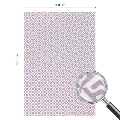 Glas in lood raamfolie Paarse vormen