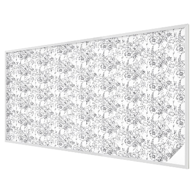 Melkglas folie met glas in lood effect Bloemen elegantie