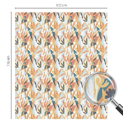 Glas in lood raamfolie Botanische energie