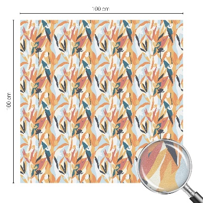 Glas in lood raamfolie Botanische energie