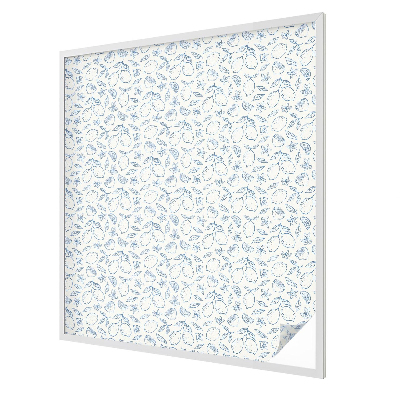 Glas in lood folie voor raam Citroenpatroon