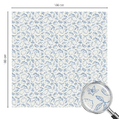 Glas in lood folie voor raam Citroenpatroon