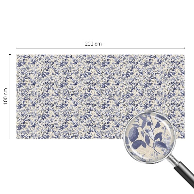 Glas in lood folie voor raam Bloemensymmetrie