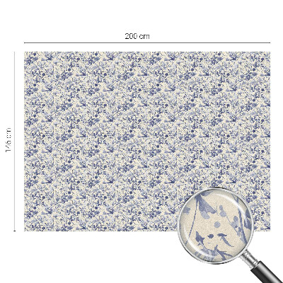 Glas in lood folie voor raam Bloemensymmetrie